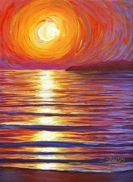 Картины с солнцем известных художников