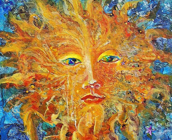 Солнце живопись