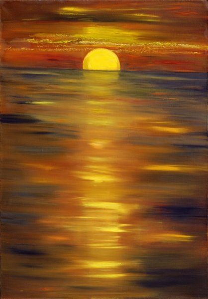 Картина закат солнца