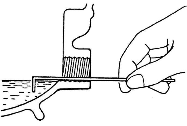 Проверка уровня масла схема