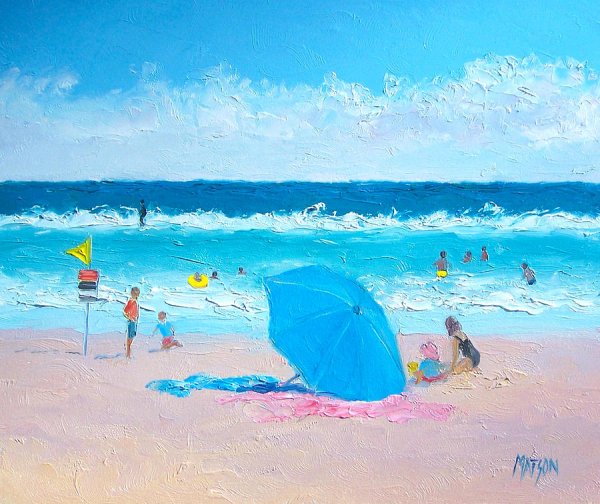 Пляж живопись