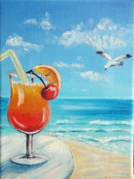 Натюрморт с коктейлем