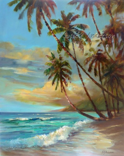 Живопись маслом пейзажи Гавай