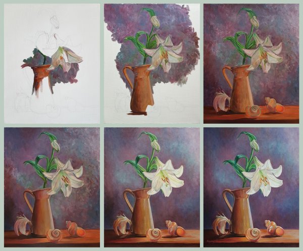 Живопись маслом пошагово