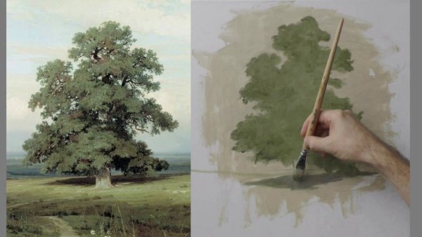 Юрий Клапоух уроки живописи дуб