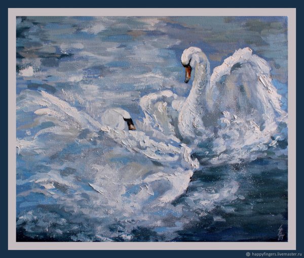 Картина " лебедь"