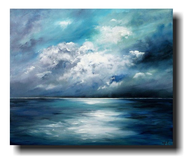 Живопись море небо