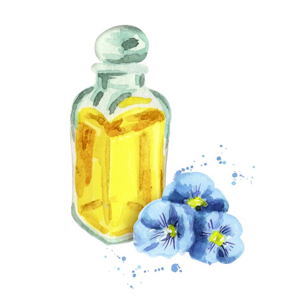 Масло льна вектор