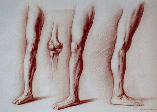 Колено нарисованное