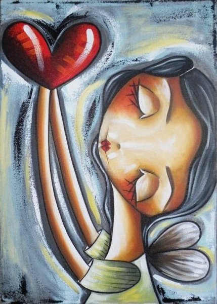 Сердце живопись