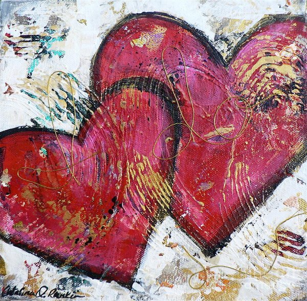 Сердечки в живопись