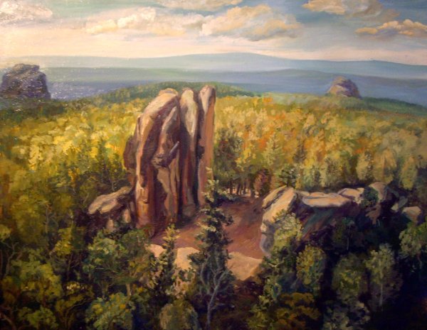 Живопись Красноярские столбы живопись