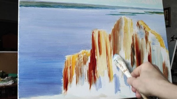 Ленские столбы рисунок