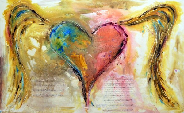 Сердечки в живопись