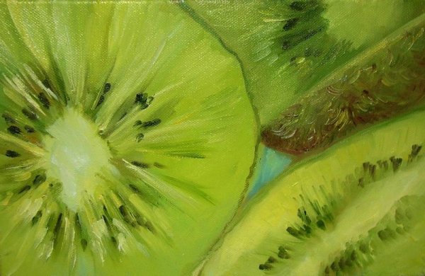 Киви акрилом