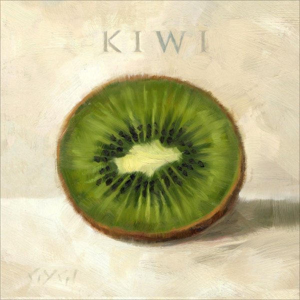 Киви гуашью