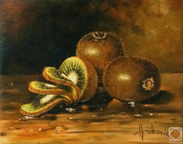Киви фрукт живопись