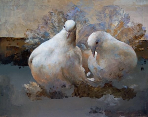 Константин Качев картины с голубями