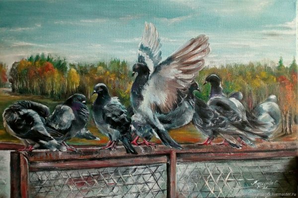 Голуби на картинах художников