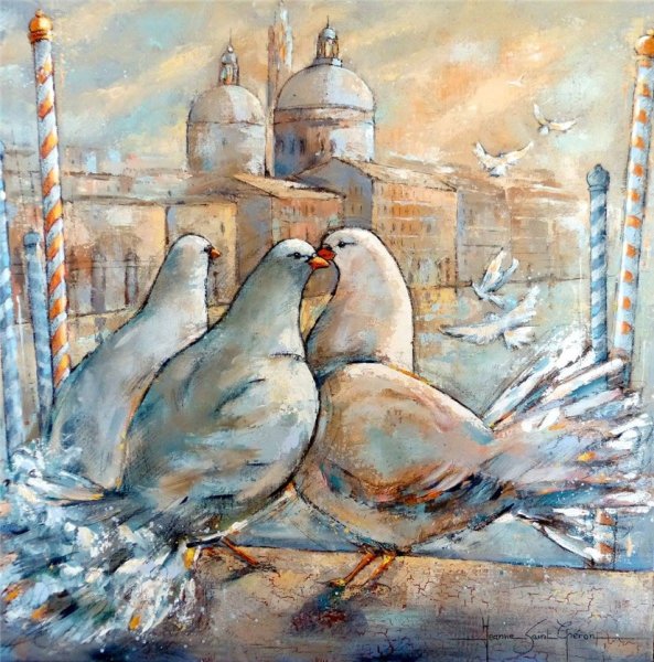 Голуби в живописи
