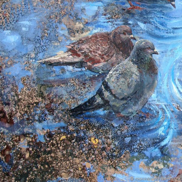 Горлица живопись