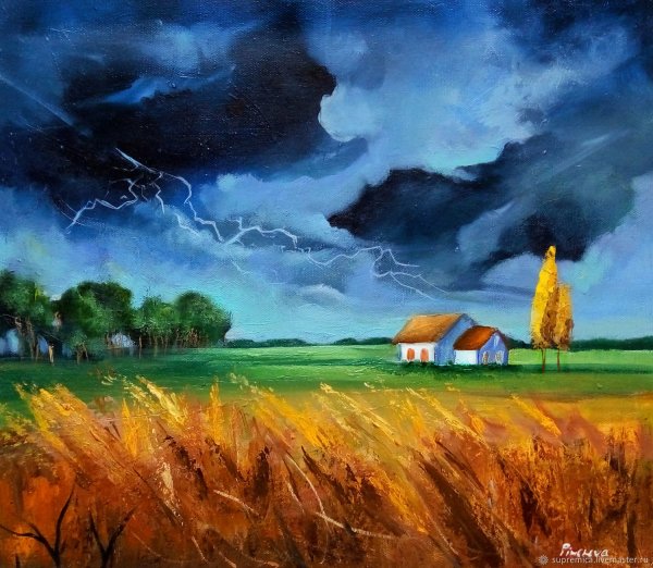 Пейзаж лето живопись