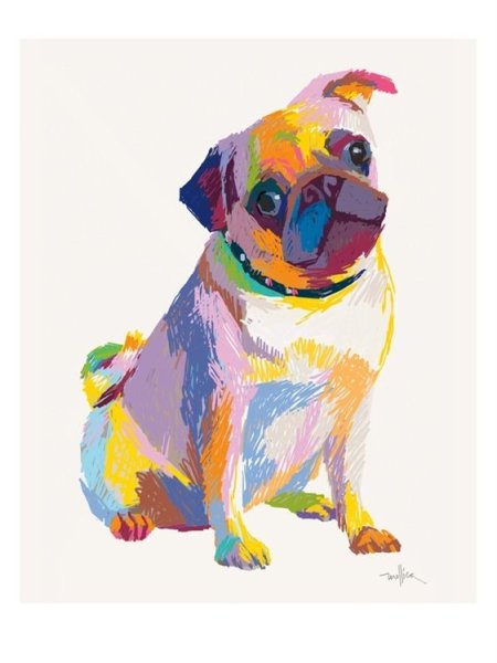 Мопс поп арт