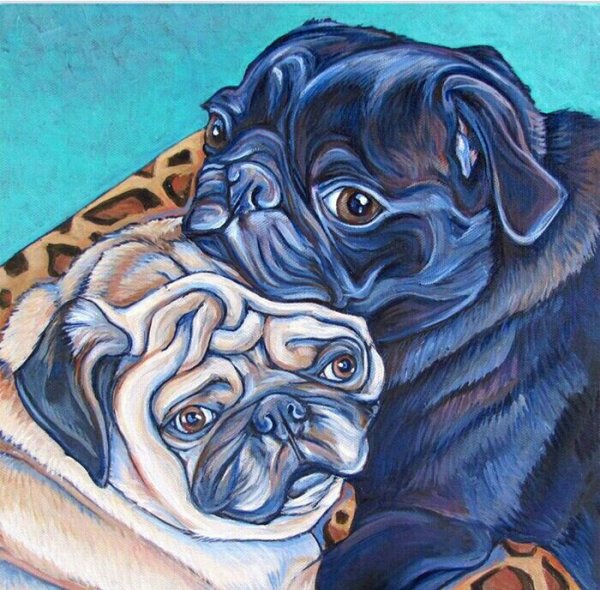 Мопс картина