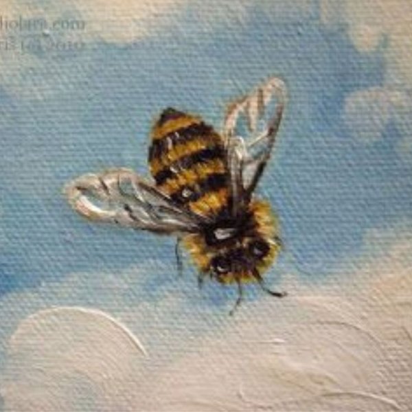Пчела картина маслом