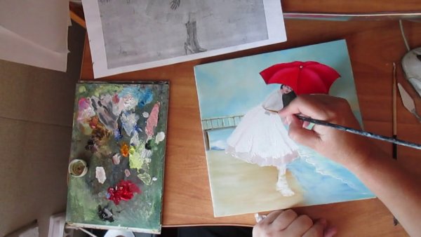 Акриловая живопись мастихином техника