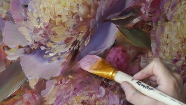 Техника нанесения краски мастихином