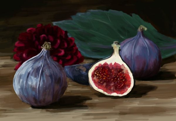 Натюрморт с инжиром