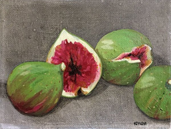 Инжир картина маслом