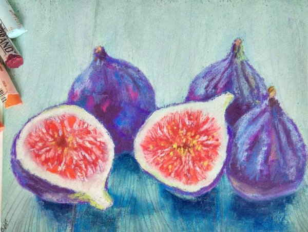 Инжир сухой пастелью