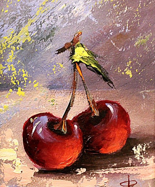 Черешня в живописи
