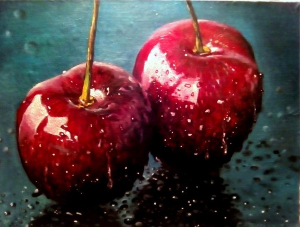 Вишня живопись