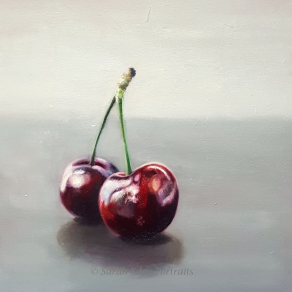 Натюрморт с вишнями