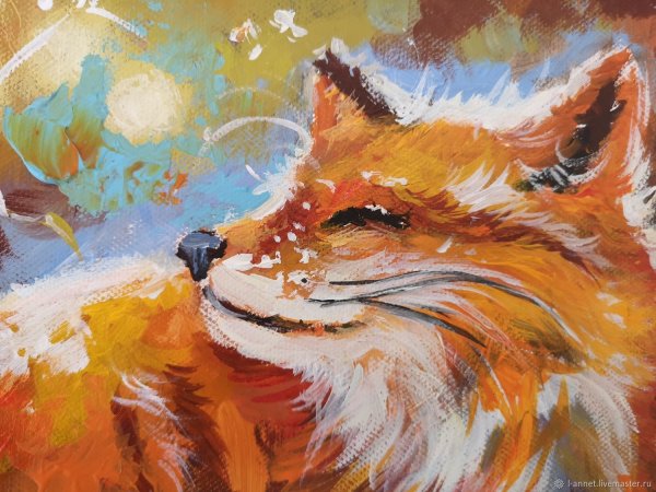 Лиса акрилом