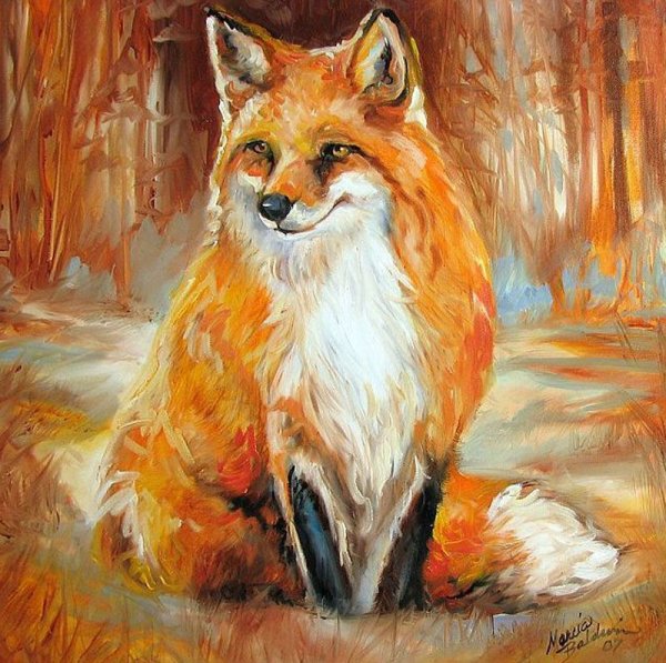 Лисенок маслом