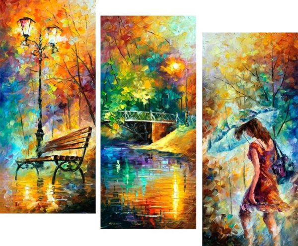 Триптих Леонид Афремов картины