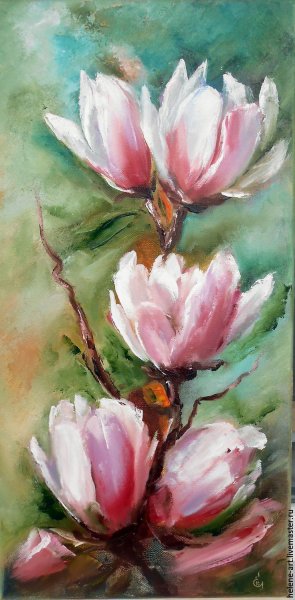 Магнолия Суланжа акрил холст