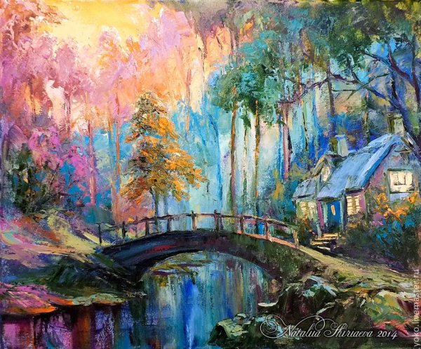 Пейзажи маслом на холсте