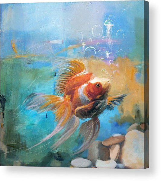 Аквариумная рыбка в живописи