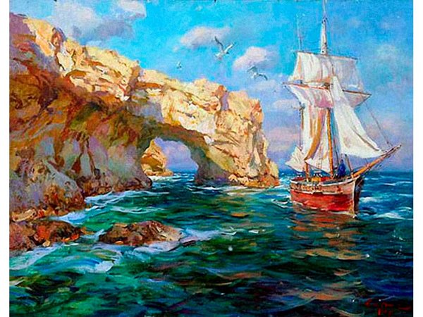 Сергей Свиридов художник море корабль