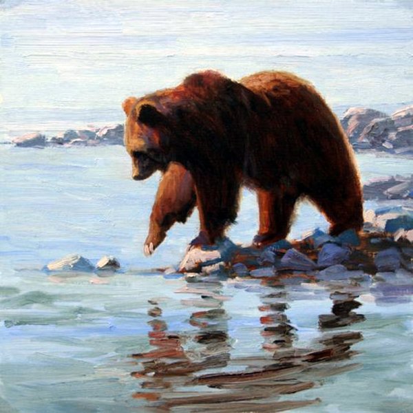 Медведь маслом