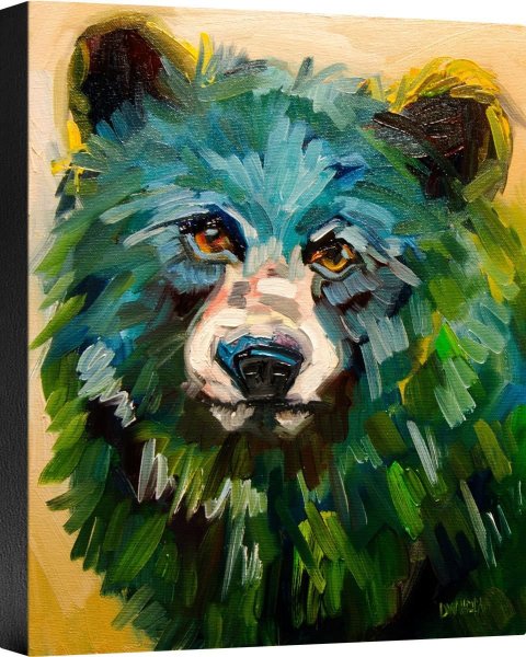 Медведь акрилом