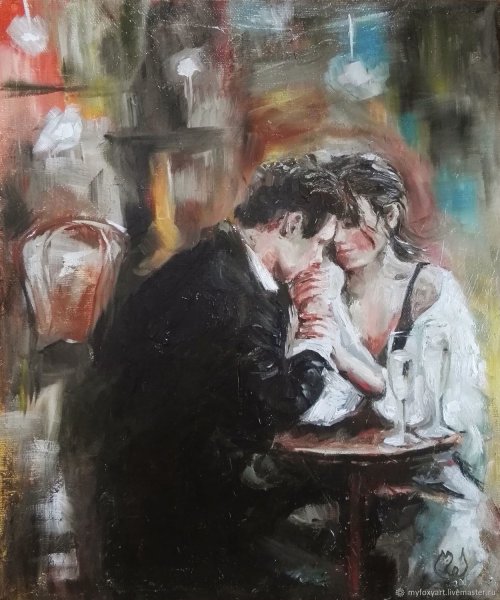 Влюбленные живопись