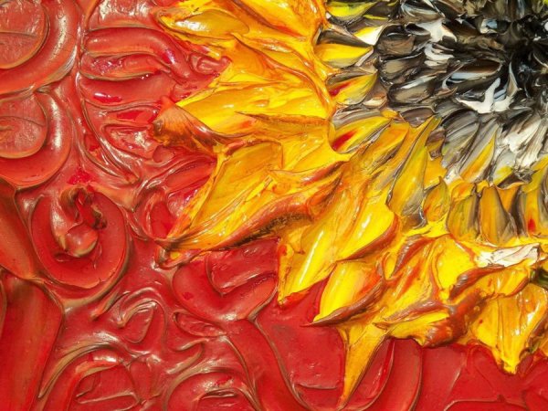 Павлин маслом на холсте