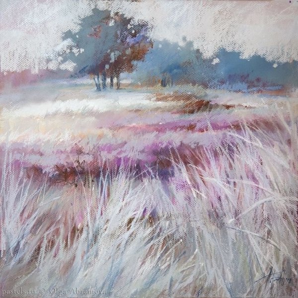 Ольга Абрамова пастель пейзаж