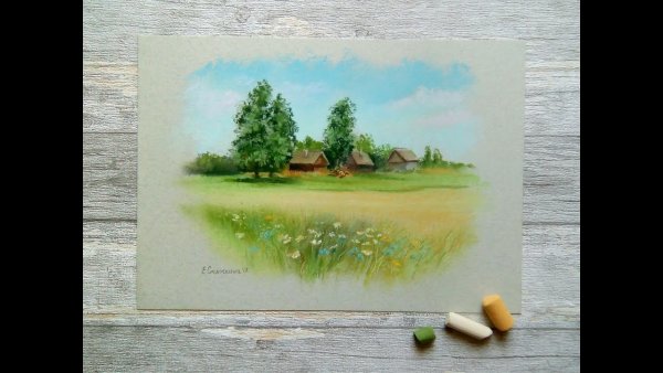 Таткина пастель пейзаж